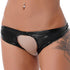 Wet look  Crotchless Glossy Panties